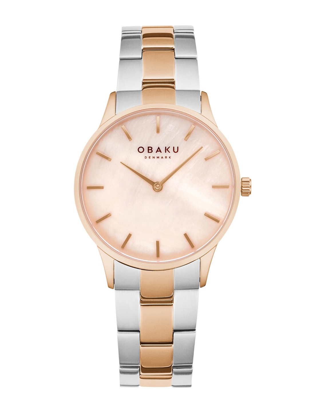 Obaku Women Rose Gold Analogue Watch V247LXVVSH