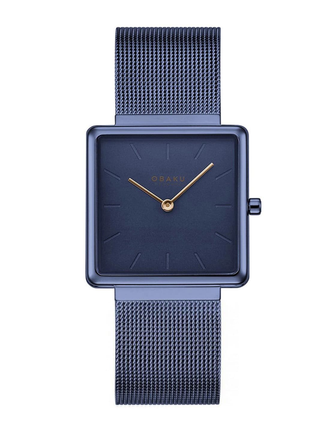 Obaku Women Blue Analogue Square Dial Watch