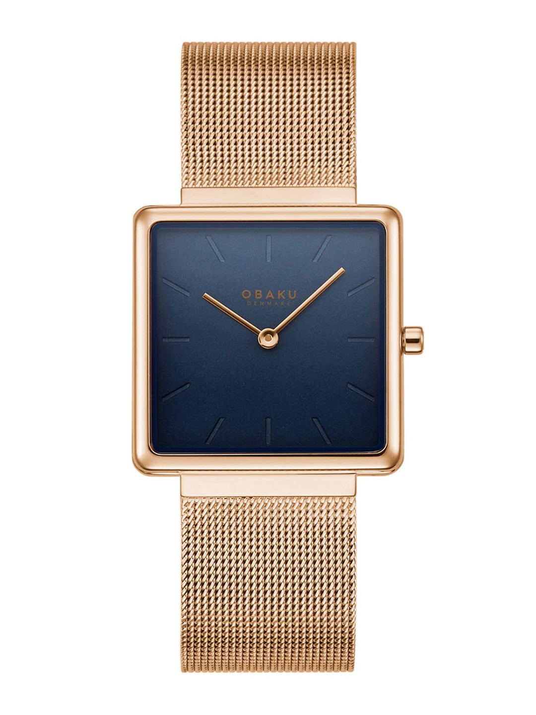 Obaku Women Teal Blue Analogue Square Dial Watch