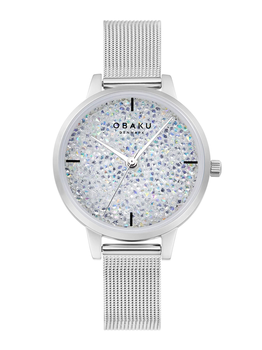Obaku Women Silver-Toned Analogue Watch V250LXCWMC