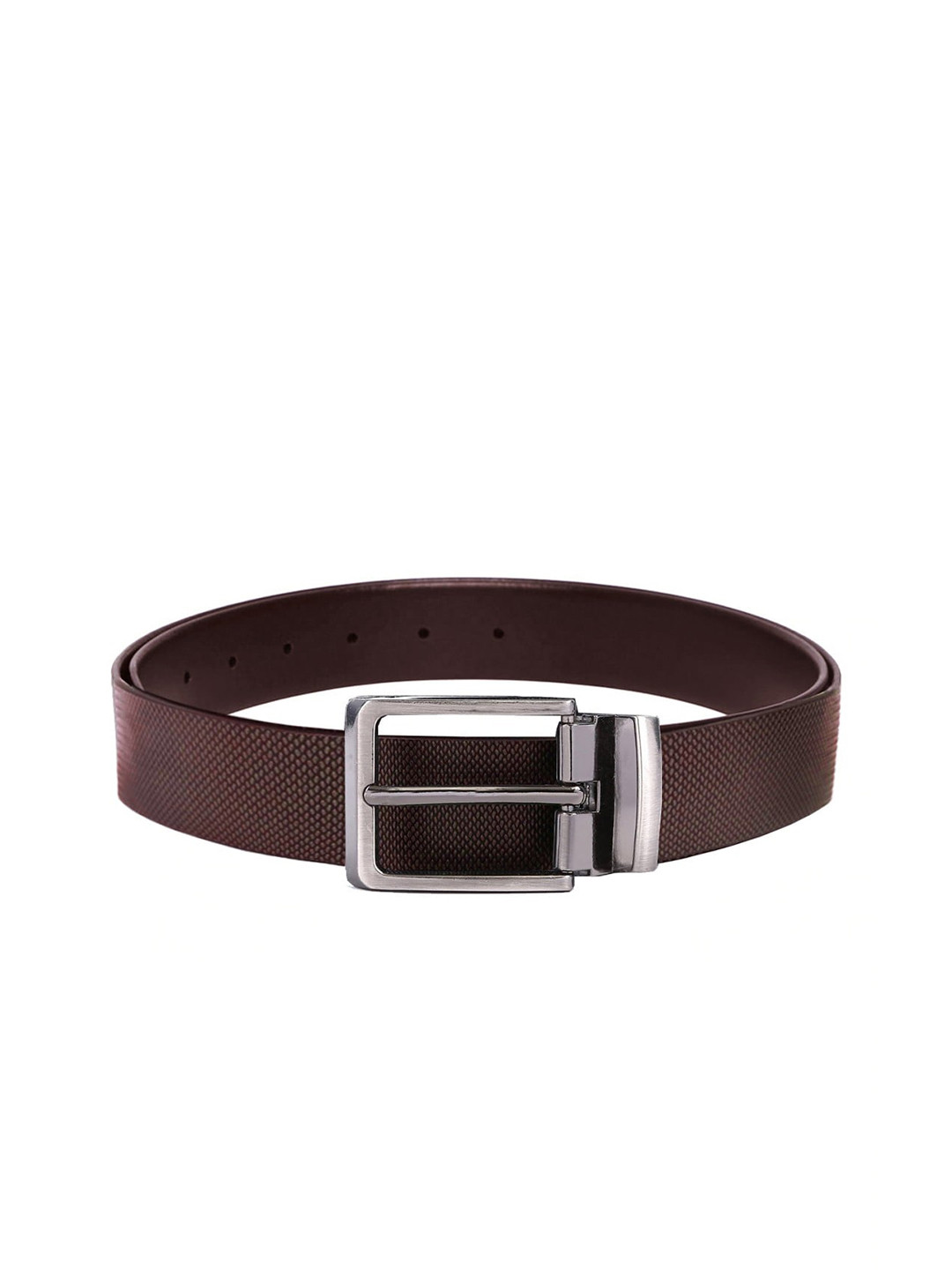 WildHorn Men Brown Textured Leather Belt
