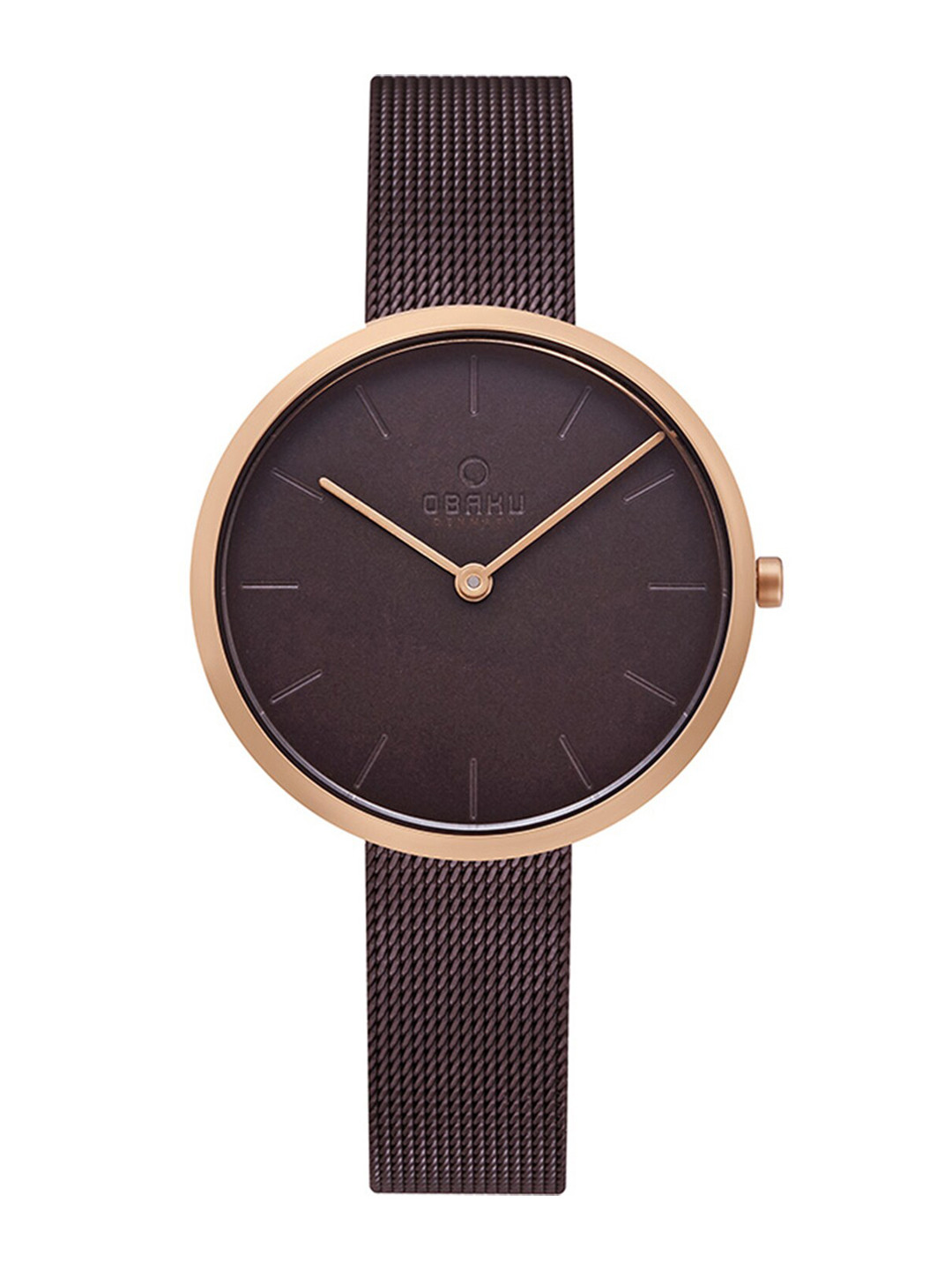 Obaku Women Brown Analogue Watch V219LXVNMN