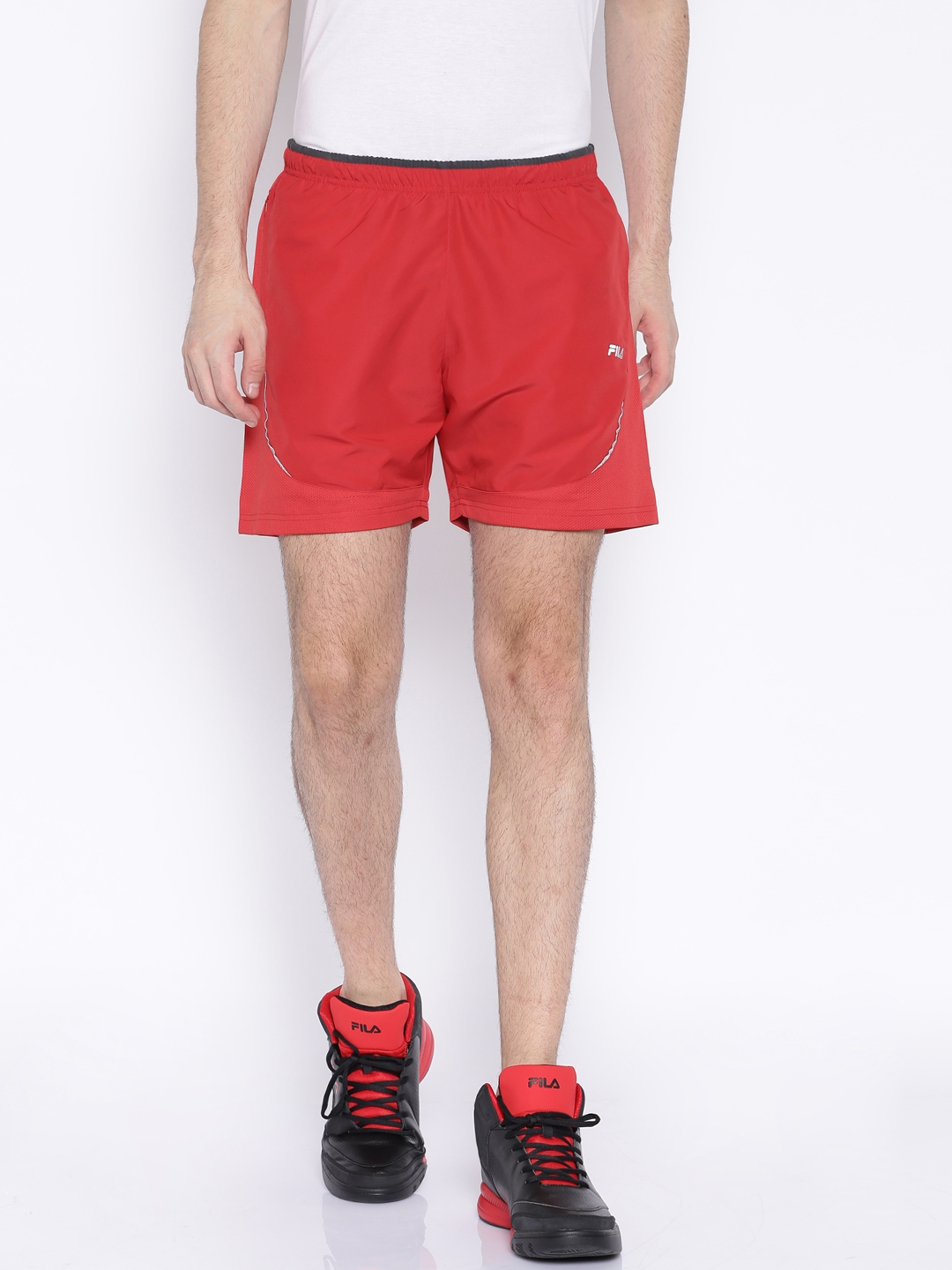 Buy FILA Red RJ Shorts Shorts for Men 1426873 Myntra