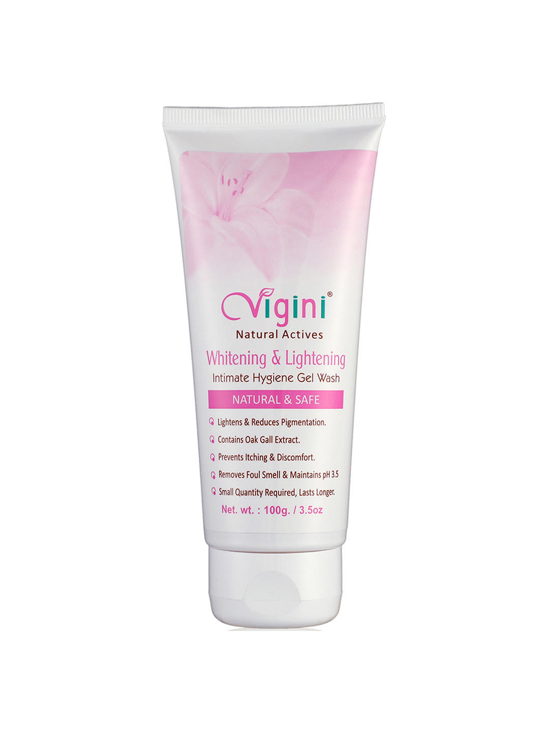 Vigini Natural Actives Vaginal Intimate Lightening Whitening Feminine Hygiene Gel Wash