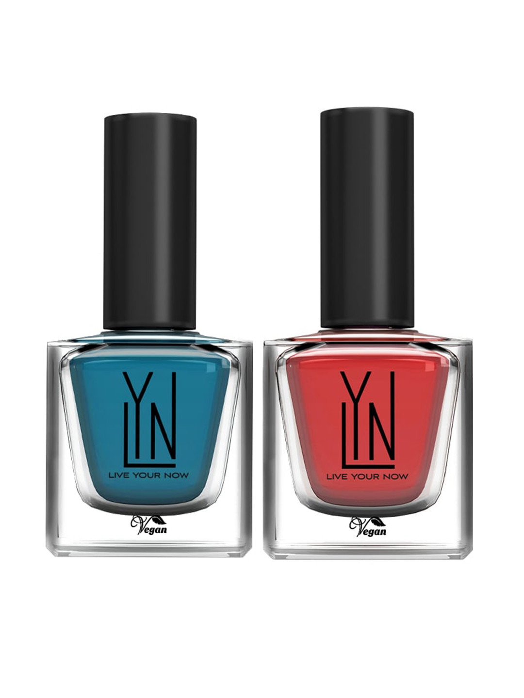 LYN LIVE YOUR NOW Set Of 2 Lacquer Coral of The Story & Genie in A Bottle Nail Polish 16ml