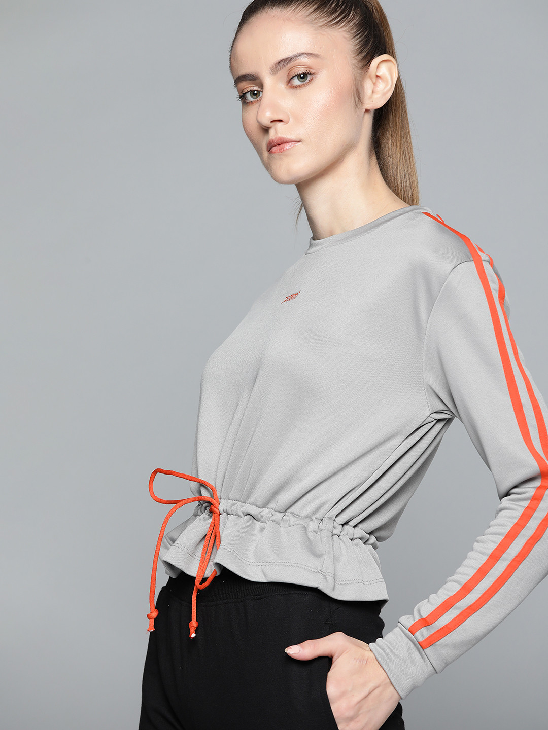 HRX By Hrithik Roshan Lifestyle Women Wet Weather Rapid-Dry Solid Sweatshirts