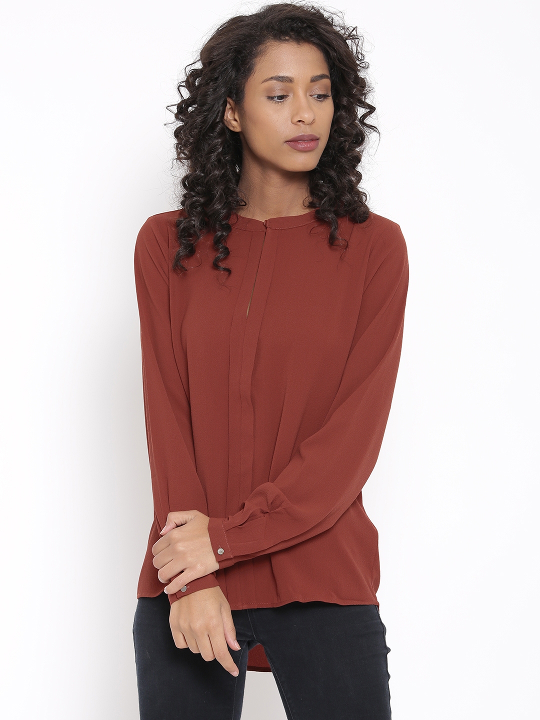 ONLY Women Brick Red Top