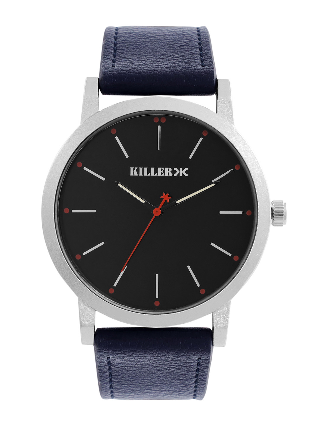 Killer Men Black Solid Analogue Watch KL-4C