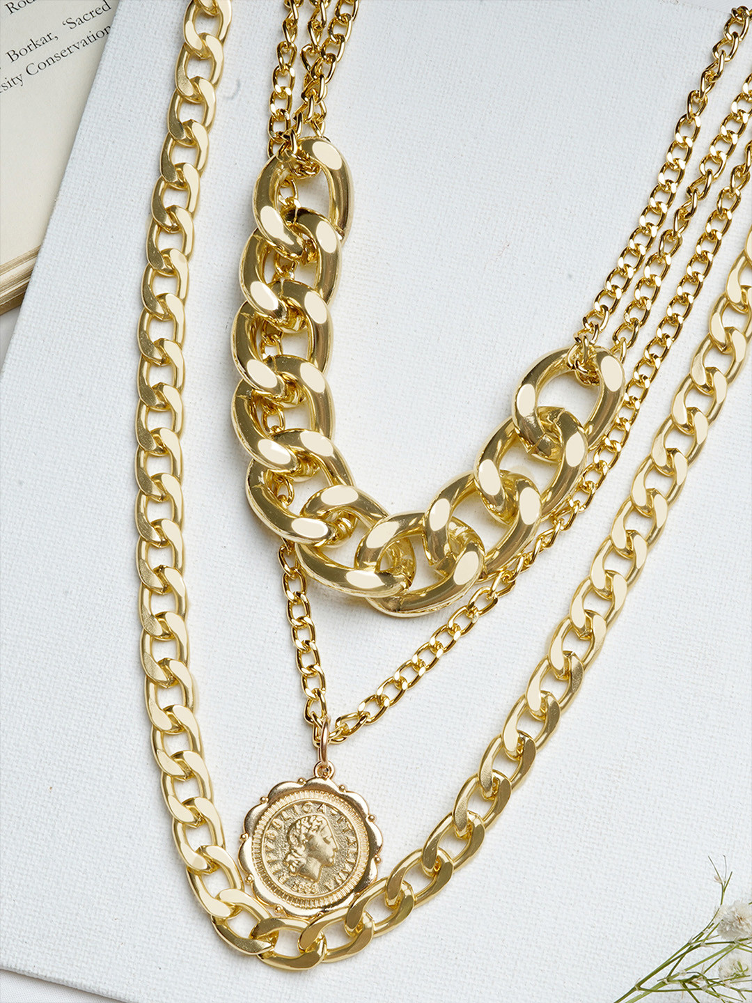 JOKER & WITCH Women Gold Gold Layered Necklace