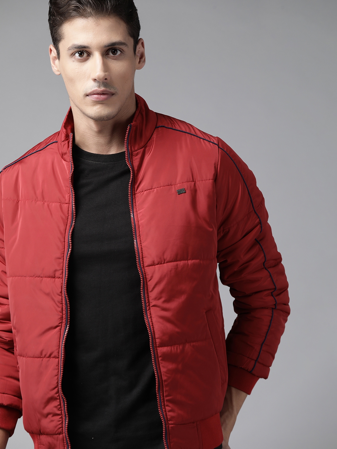 Buy Roadster Men Red Bomber Jacket Jackets for Men 14306364 Myntra