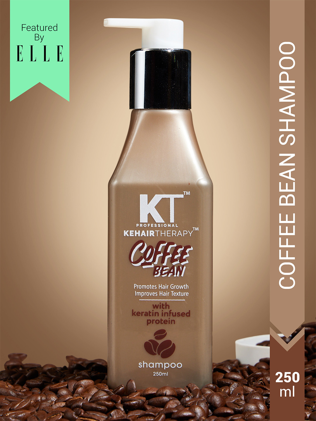 KEHAIRTHERAPY KT Professional Coffee Bean With Keratin Infused Protein Shampoo - 250 ml