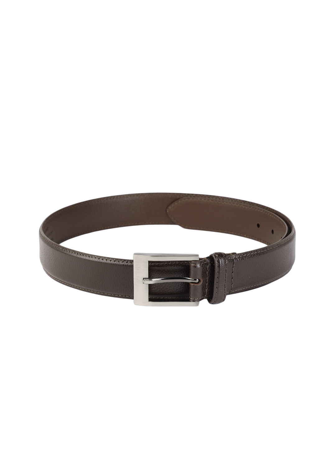 Allen Solly Men Brown Textured Leather Formal Belt