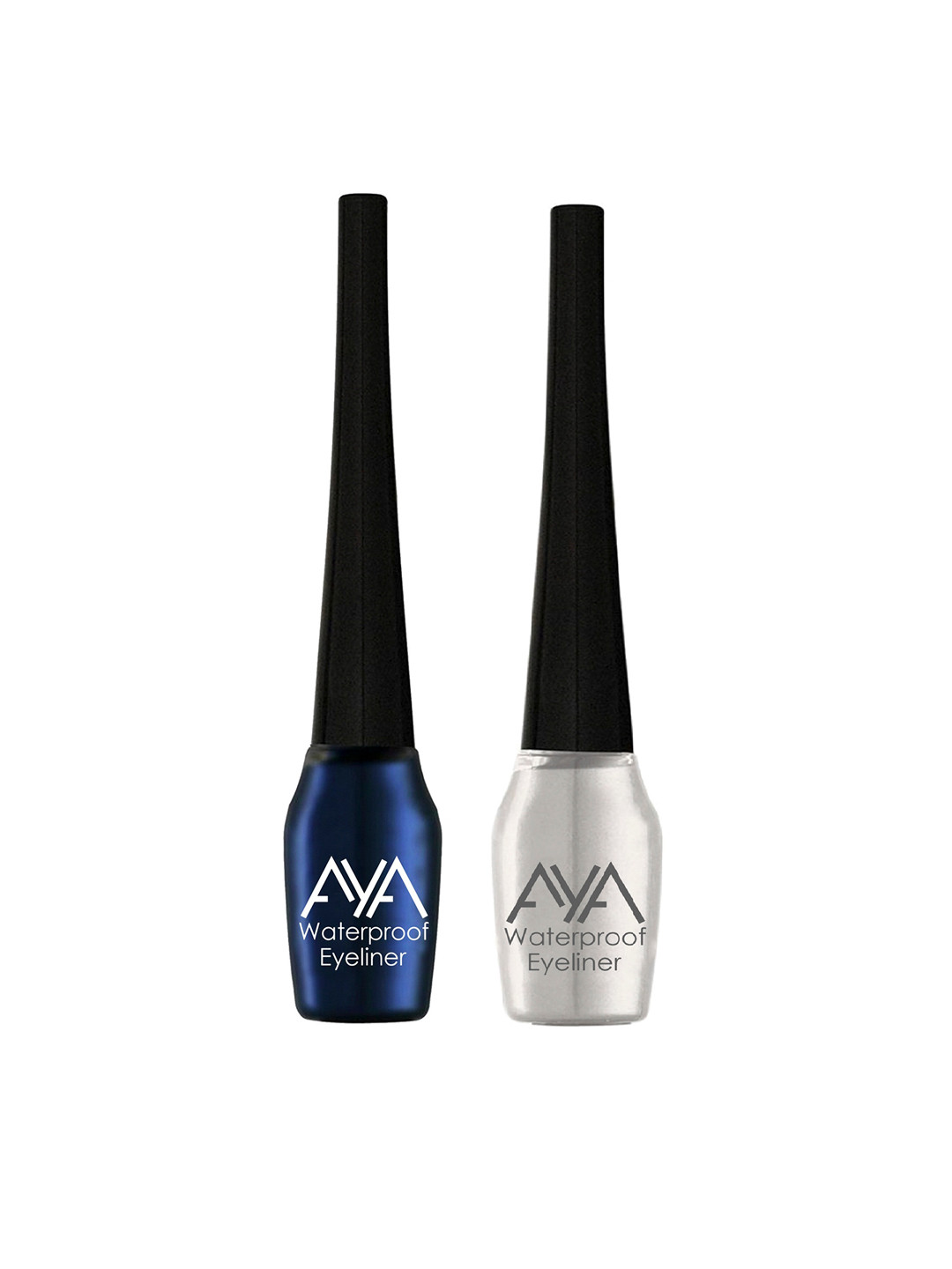 AYA Set of 2 Blue and Silver Waterproof Eyeliner 5ml Each