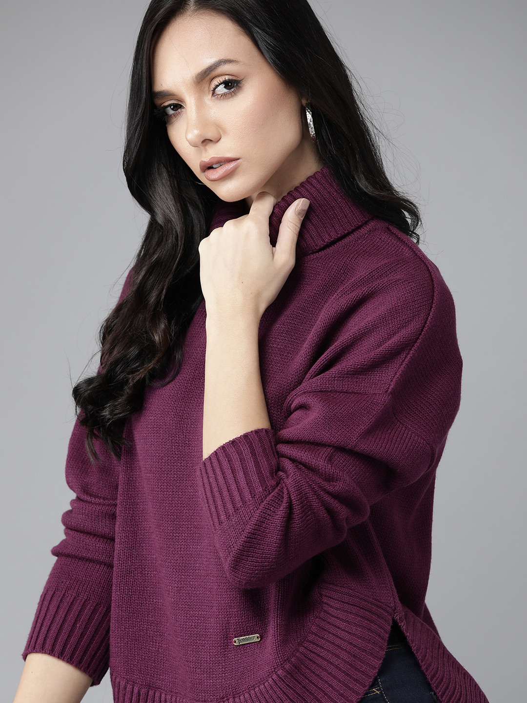 Roadster Women Purple Pullover