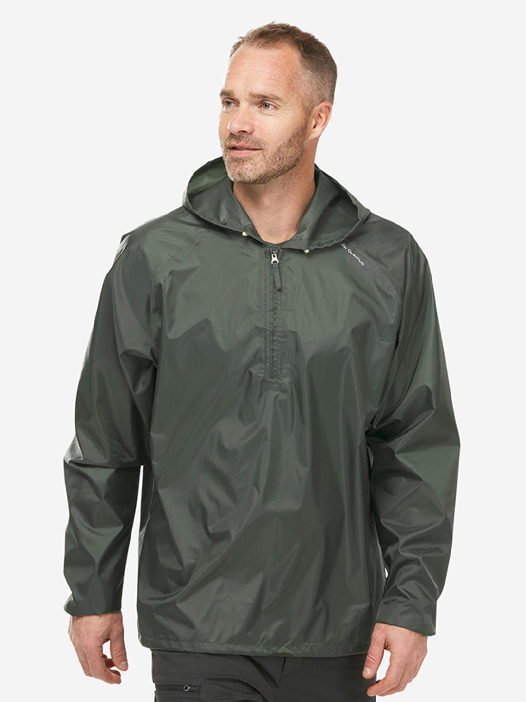Quechua Windcheater For Rain Decathlon Rain Wear Men Half Zip Rain