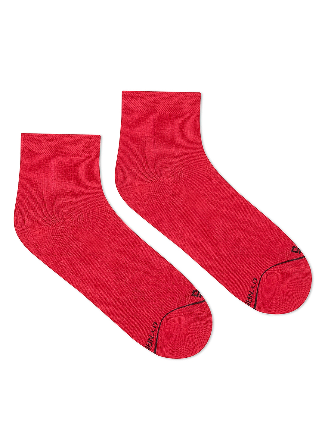 Dynamocks Women Red Solid Ankle Length Socks