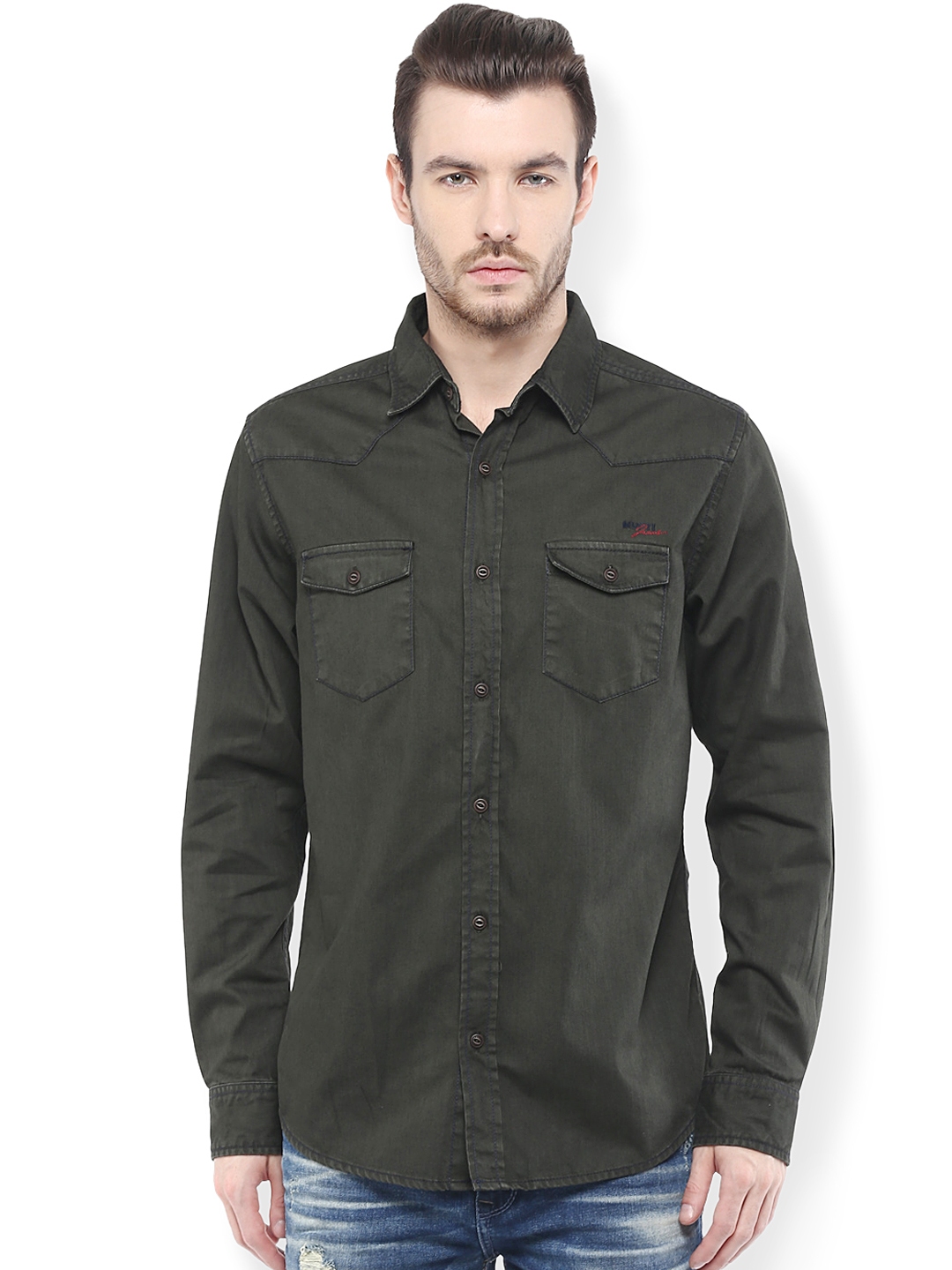 Mufti best sale denim shirts