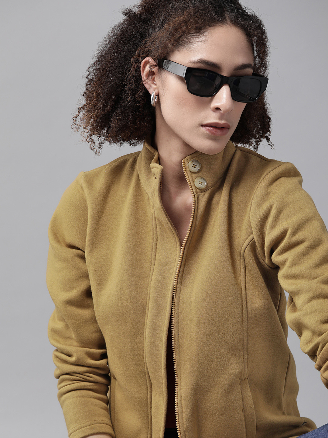 Roadster Women Khaki Tailored Jacket