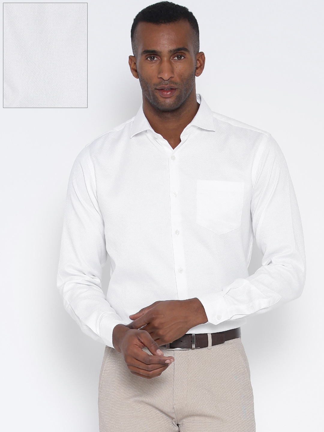 Buy Black Coffee White Slim Fit Formal Shirt - Shirts for Men ...
