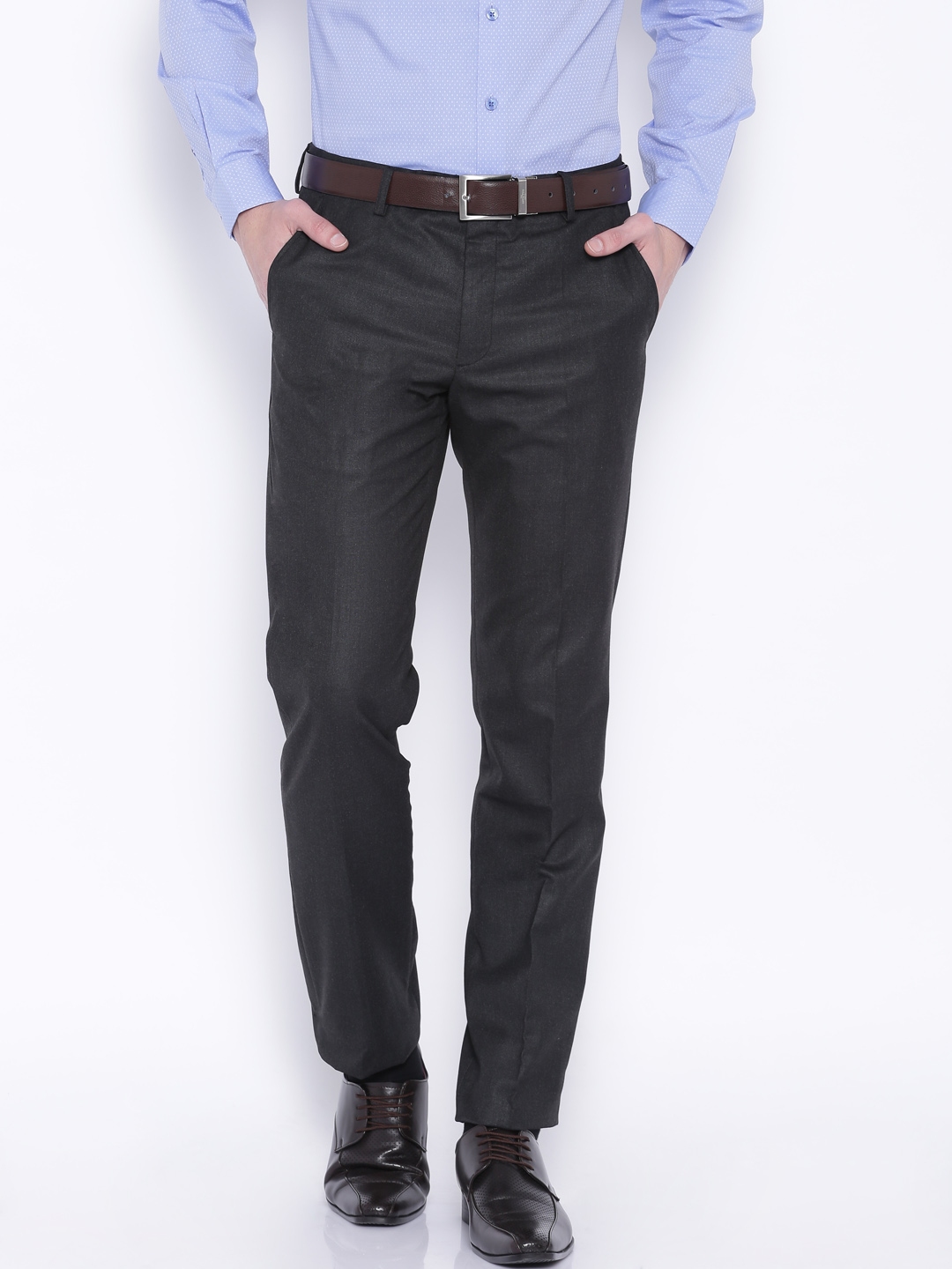 Black Coffee Slim Fit Men Grey Trousers  Buy Black Coffee Slim Fit Men  Grey Trousers Online at Best Prices in India  Flipkartcom