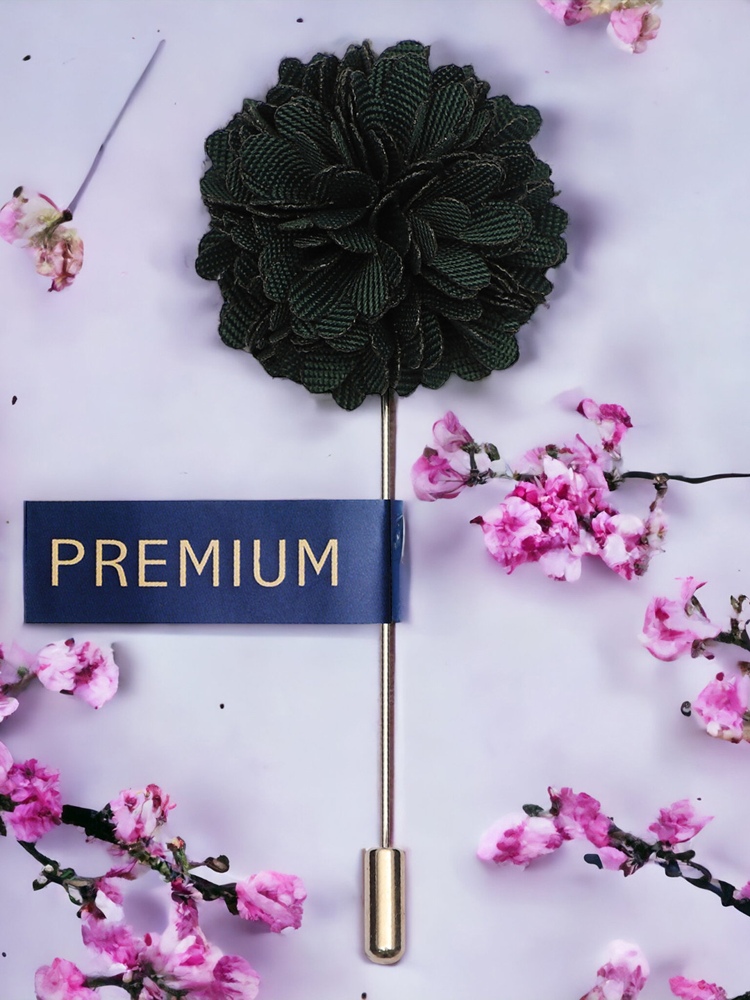 PELUCHE Unisex Green Stylish Lapel Pin