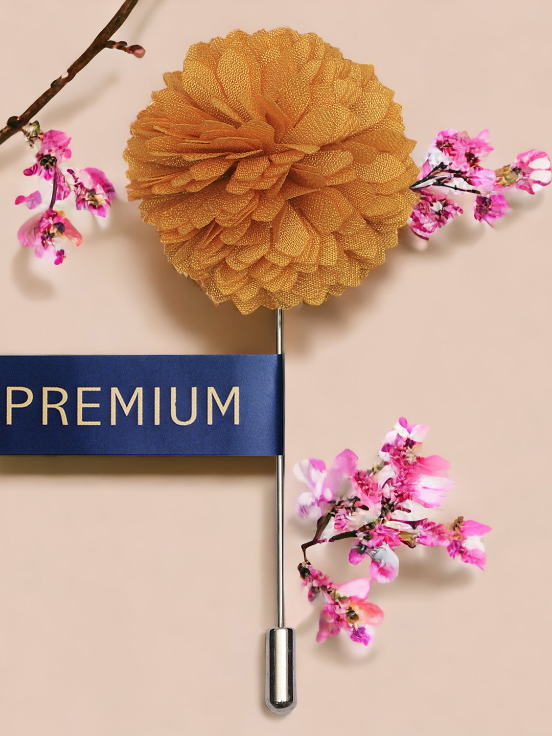 PELUCHE Unisex Yellow Fashionable Lapel Pin