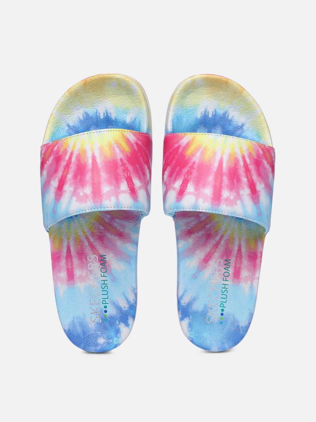 Skechers Women Multicoloured Printed Pop Ups Sliders