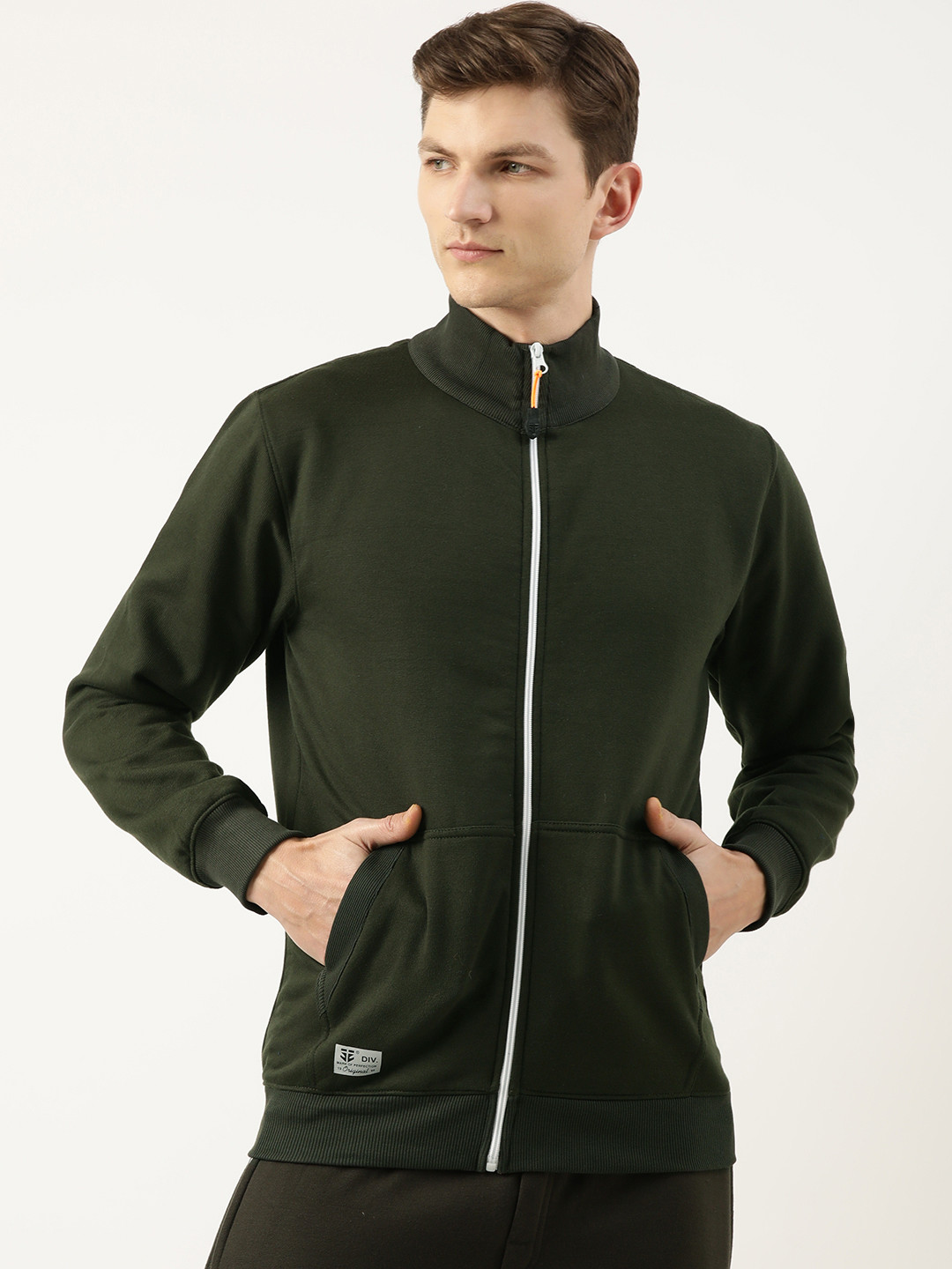 Sports52 wear Mock Collar Knitted Sweatshirt