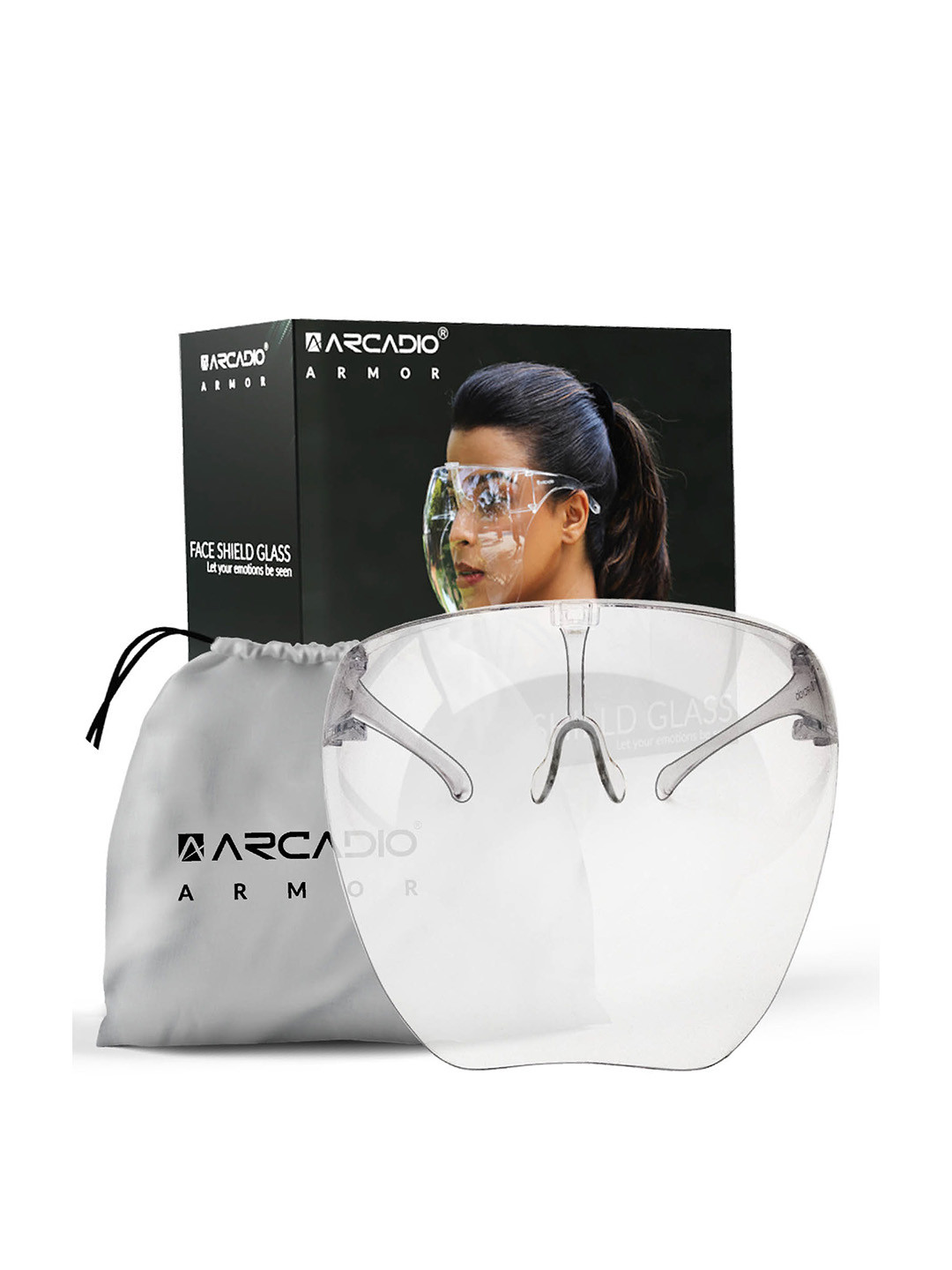 ARCADIO Transparent Multipurpose Glass Face Shield
