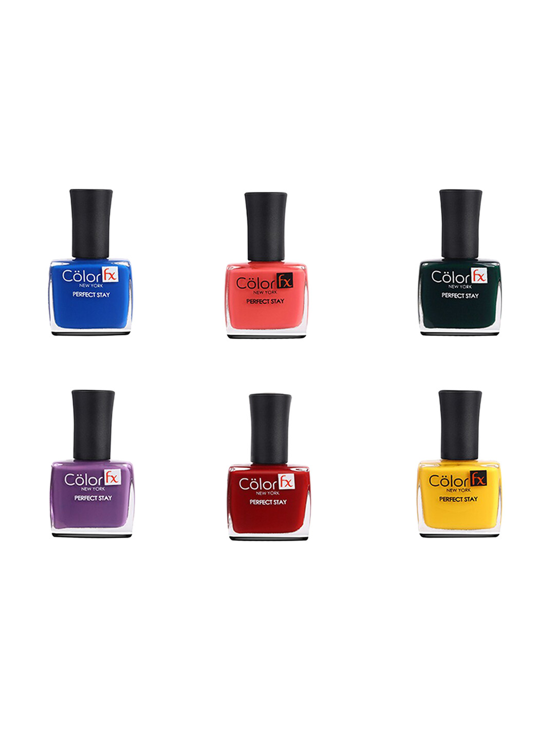 Color Fx Set of 6 Premium Non-Toxic Nail Polish