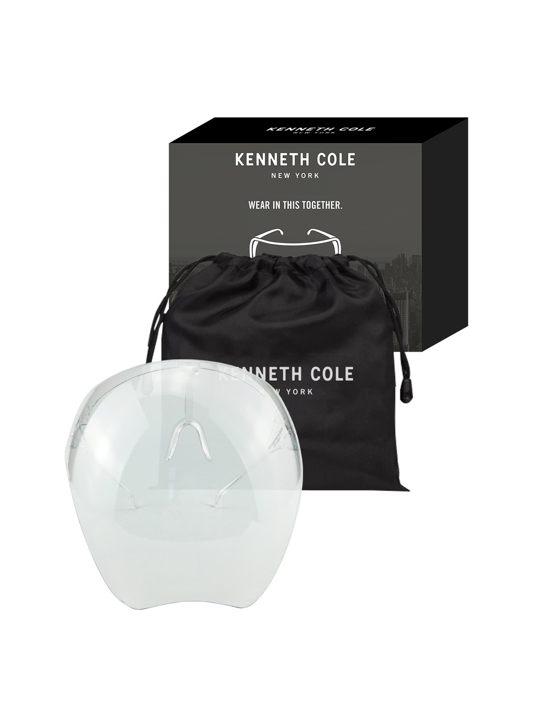 Kenneth Cole Kids Transparent Solid Goggle Style Face Shield with 180 Safety Coverage