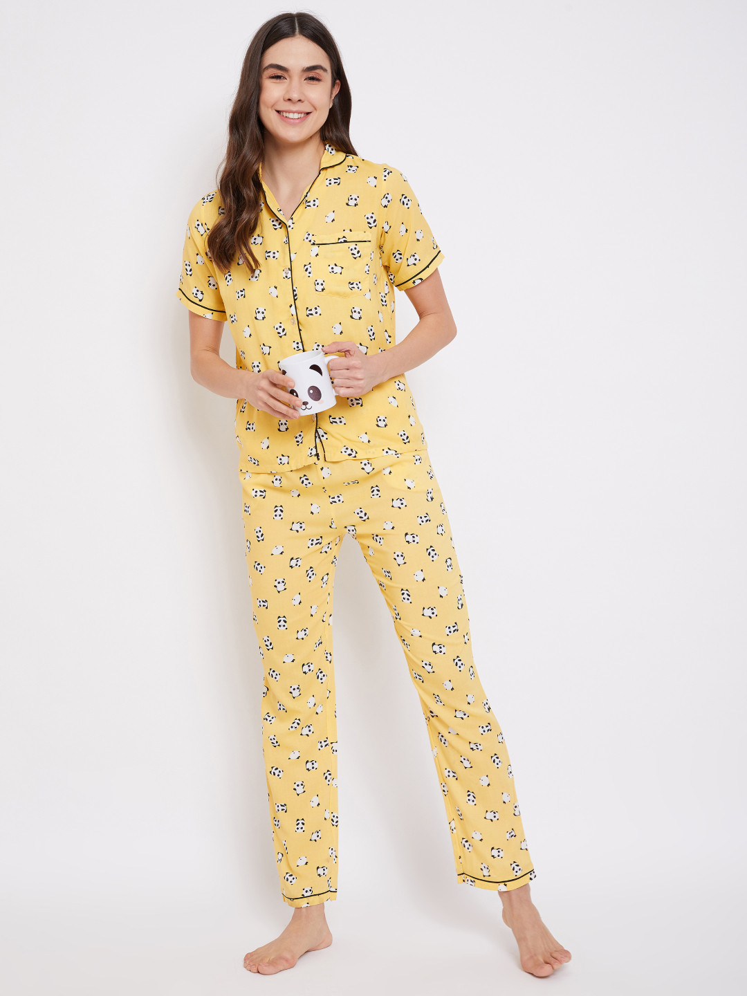 Uptownie Lite Women Printed Cotton Night Suit