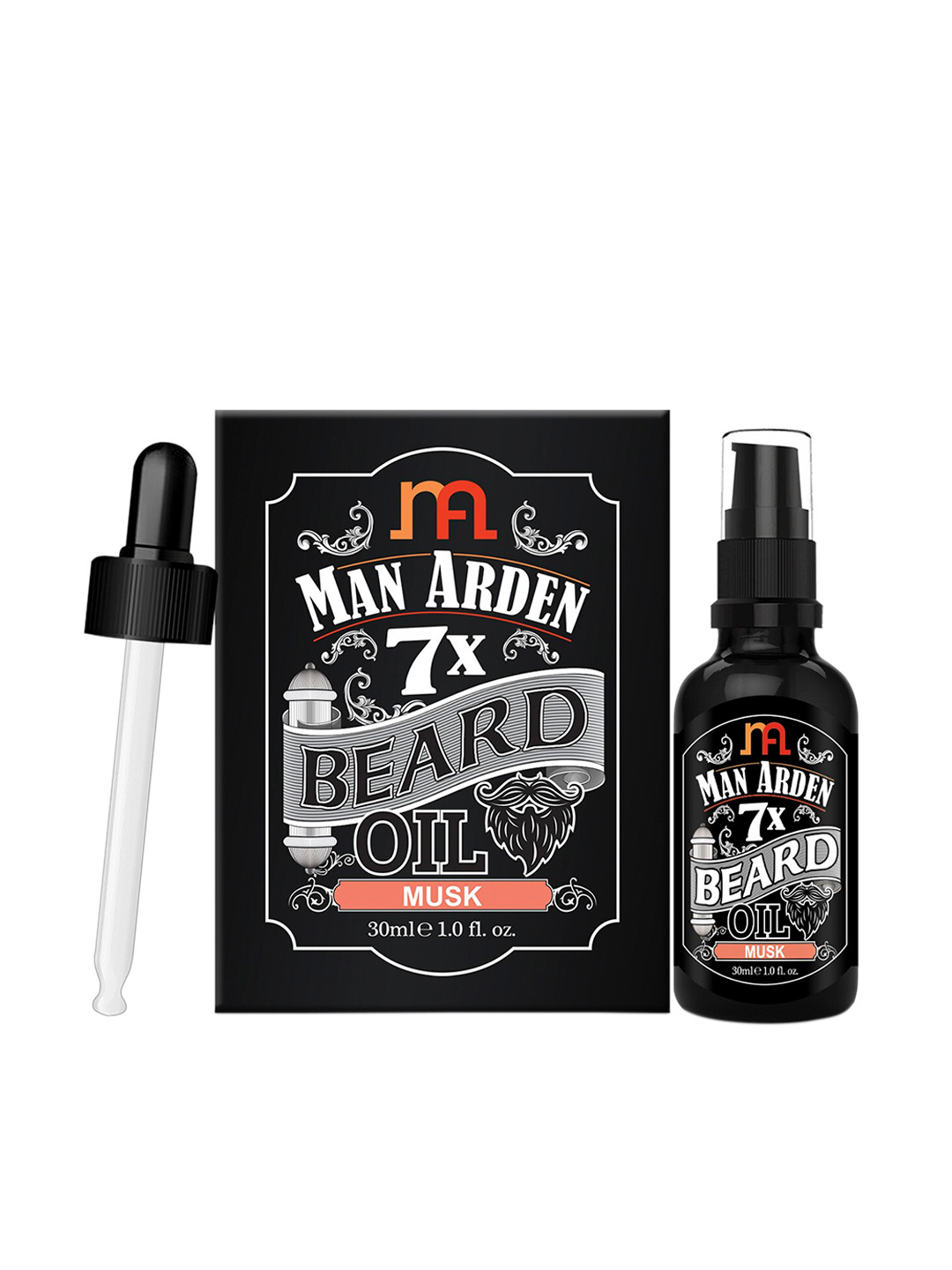 Man Arden Pack Of 2 7X Beard Oil 30ml Musk