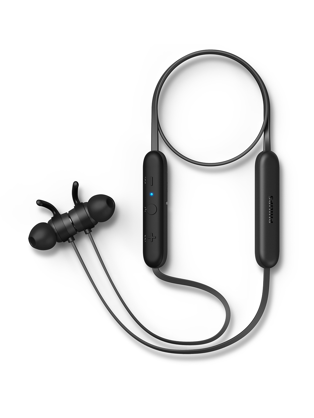 Philips USB C Type Quick Charge Magnetic Tips Bluetooth Neckband Headphones TAE1205BK