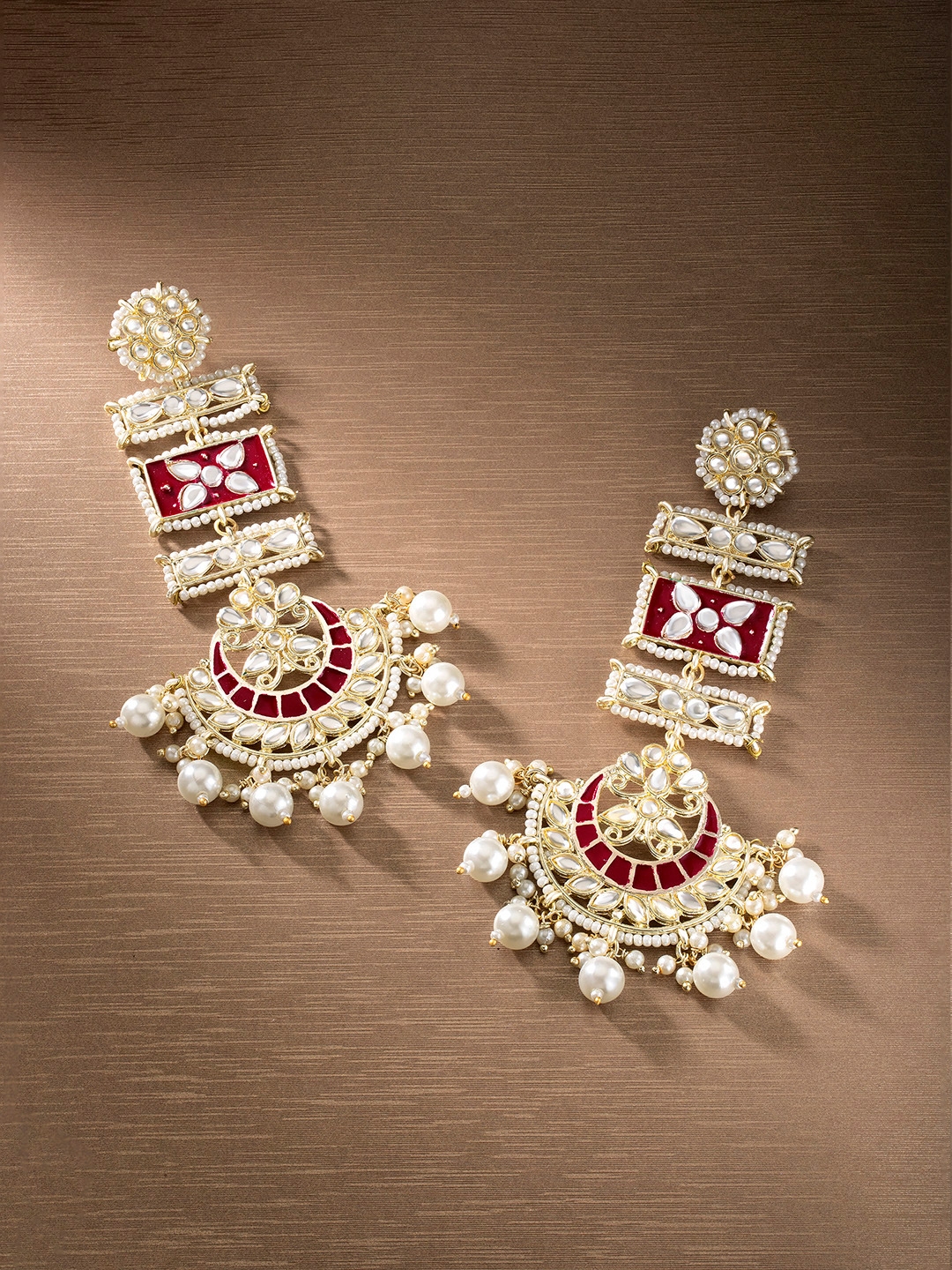 Meenakari discount earrings myntra