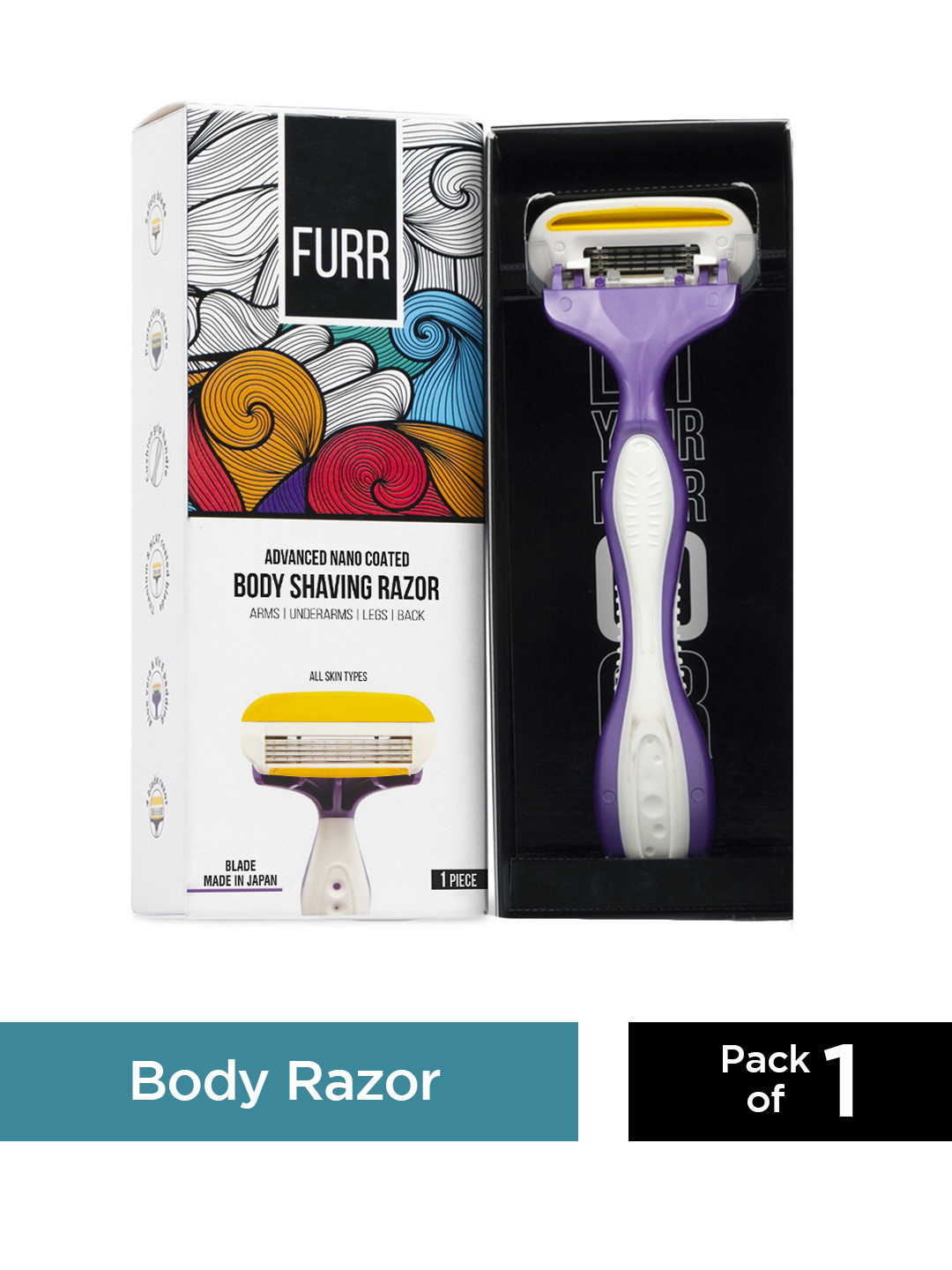 PEESAFE Furr Body Shaving Razor with Aloe Vera & Vitamin E Padding