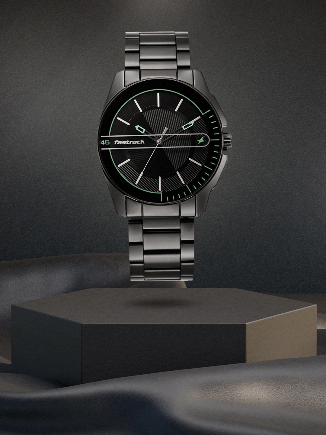 Black formal watch hot sale