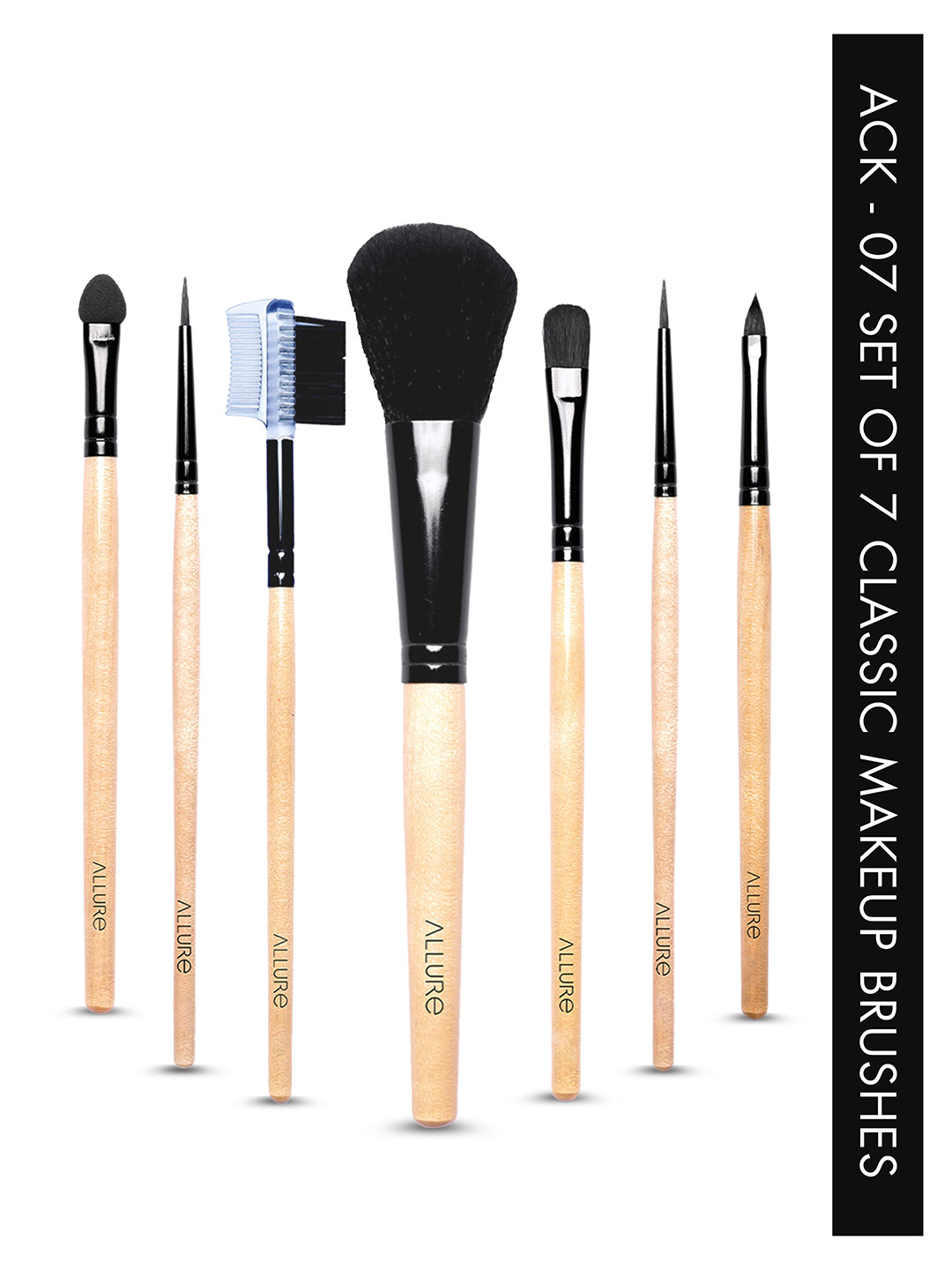 Women Classic Pack of 7 Makeup Brush Set ACK-07