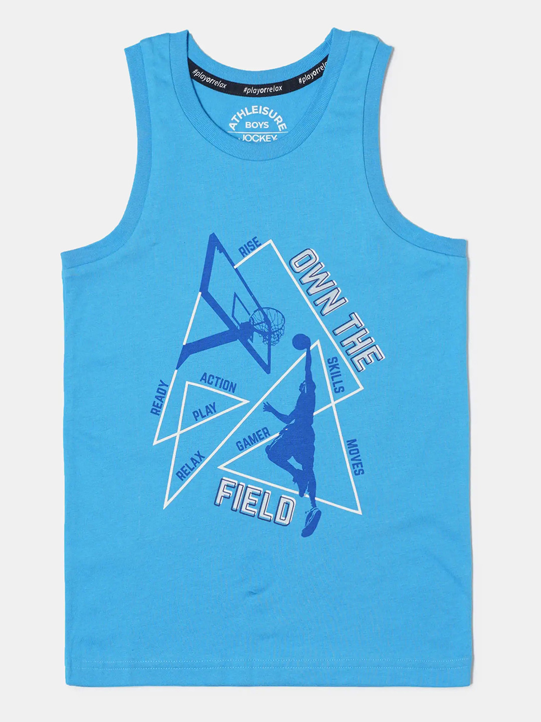 Jockey Boys Super Combed Cotton Printed Tank Top-AB14