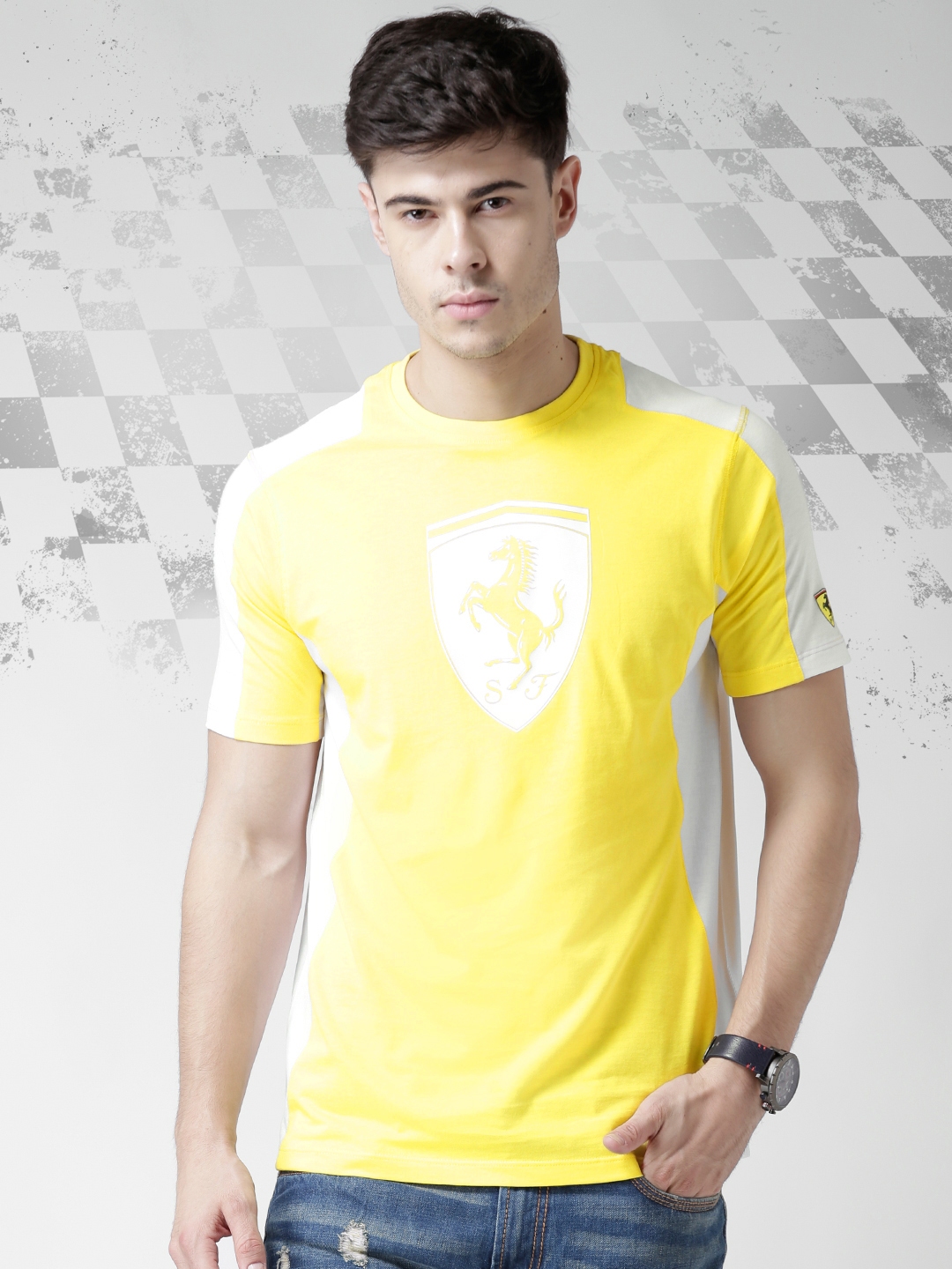 Ferrari Cotton T-shirt with Ferrari logo Man