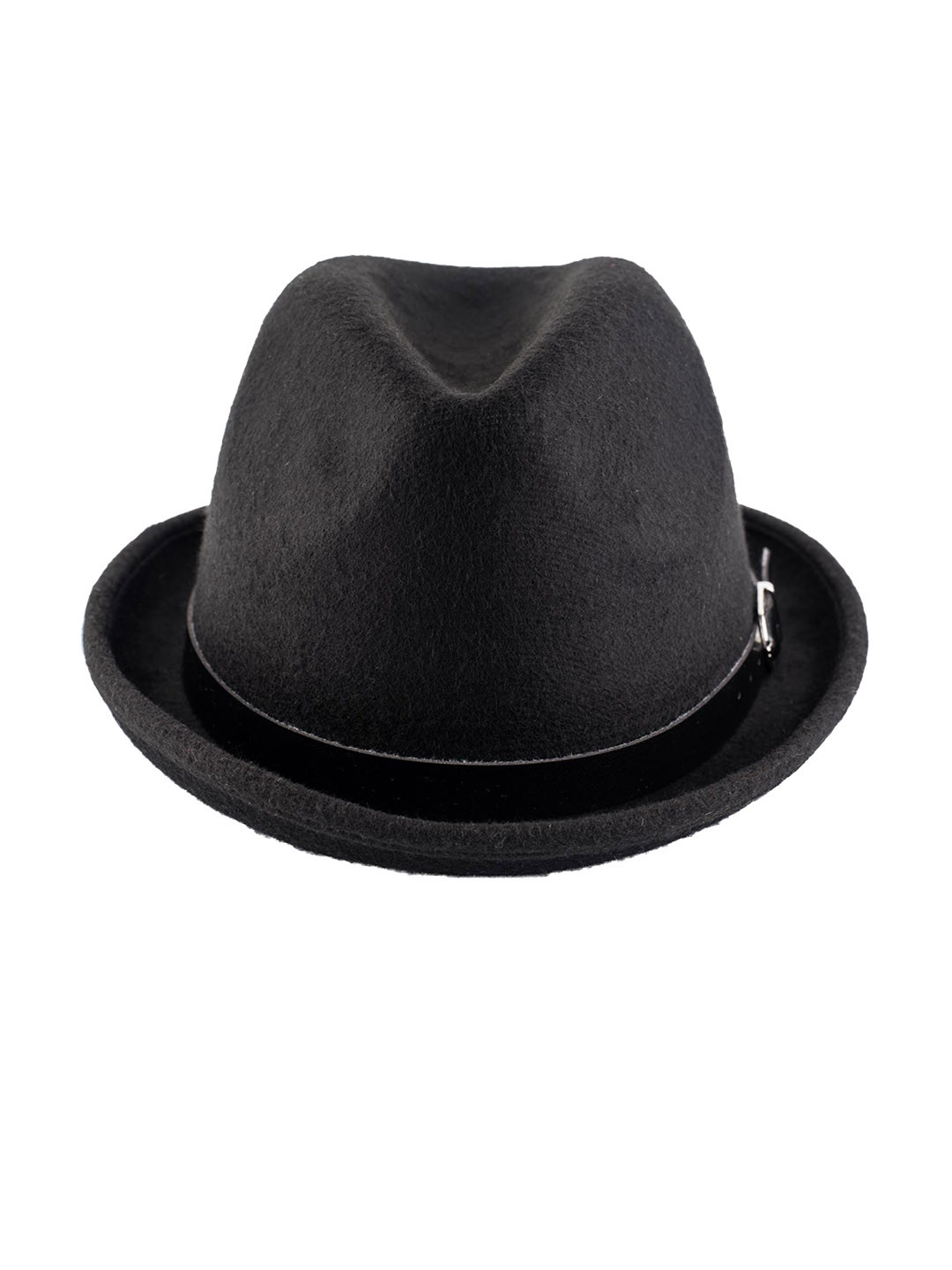 The Tie Hub Men Fedora Hat With Belt