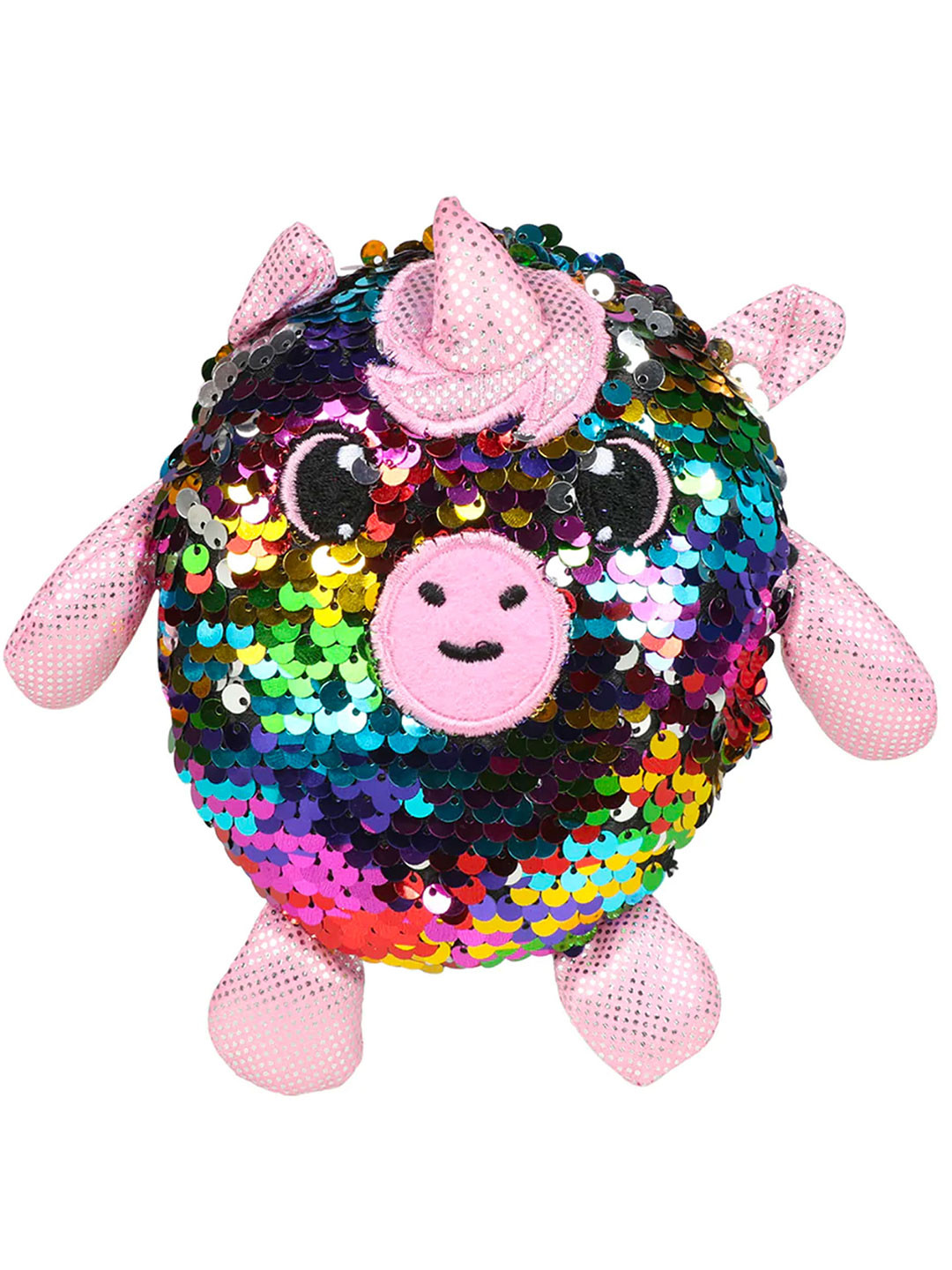 SCOOBIES Kids Black & Pink Embellished Dreamy Star Unicorn Squishy