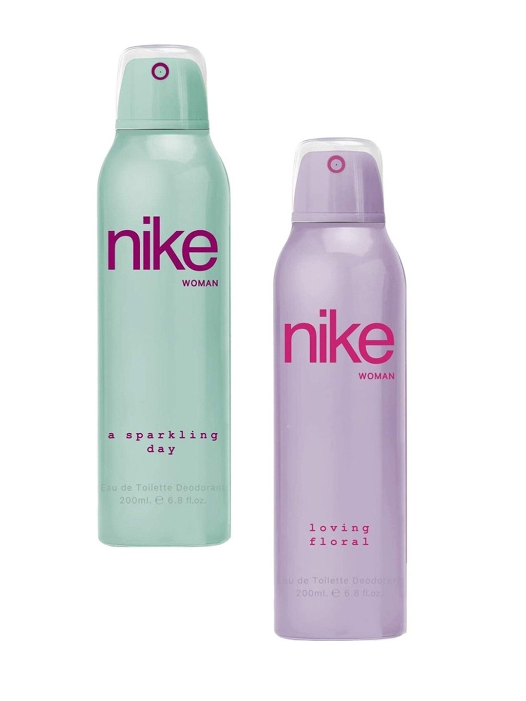 Nike Fragrances Pack Of 2 Woman A Sprakling Day & Loving Floral Deodorant- 200ml Each