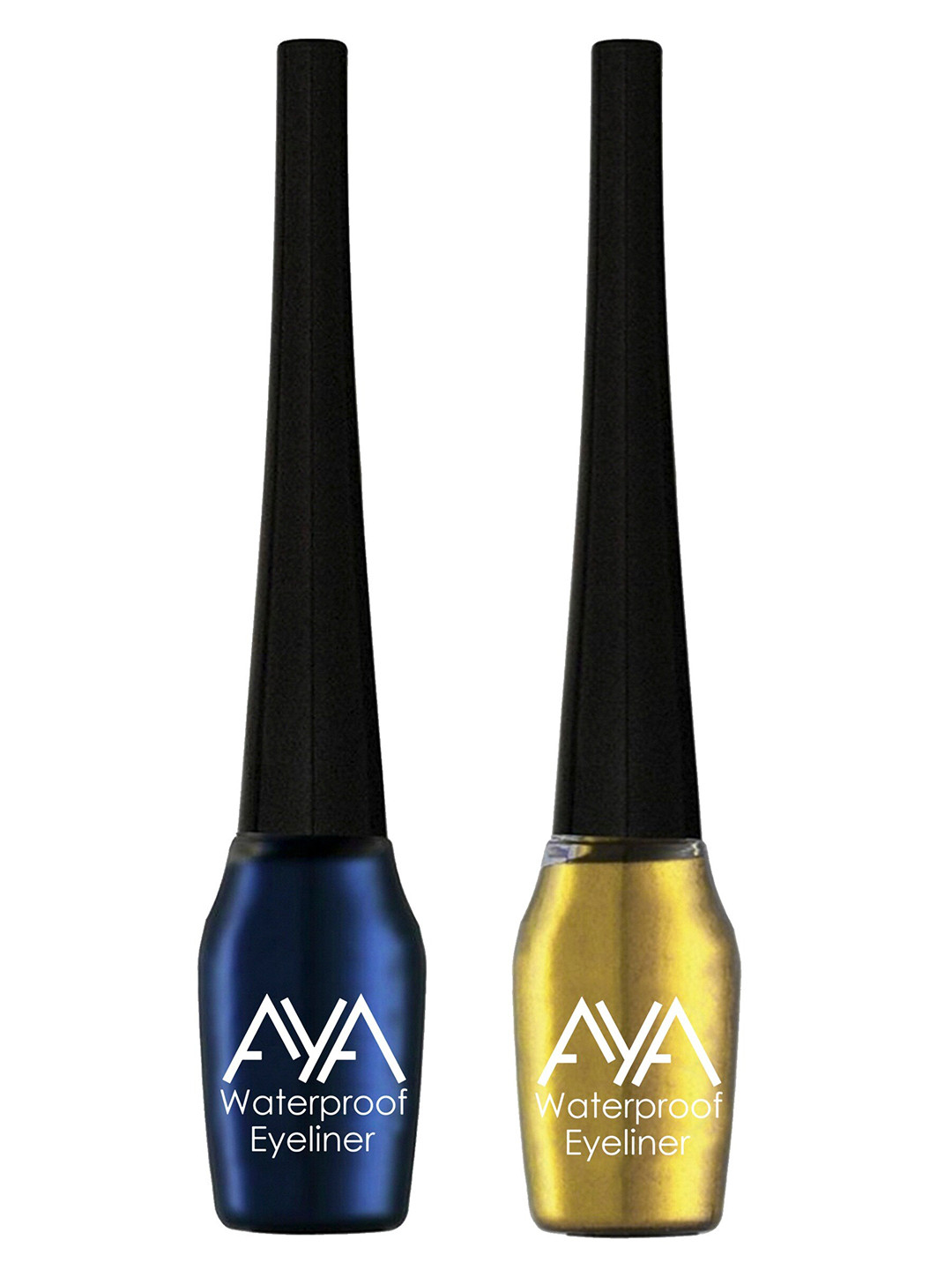 AYA Set of 2 Blue & Golden Waterproof Liquid Eyeliner - 5ml Each