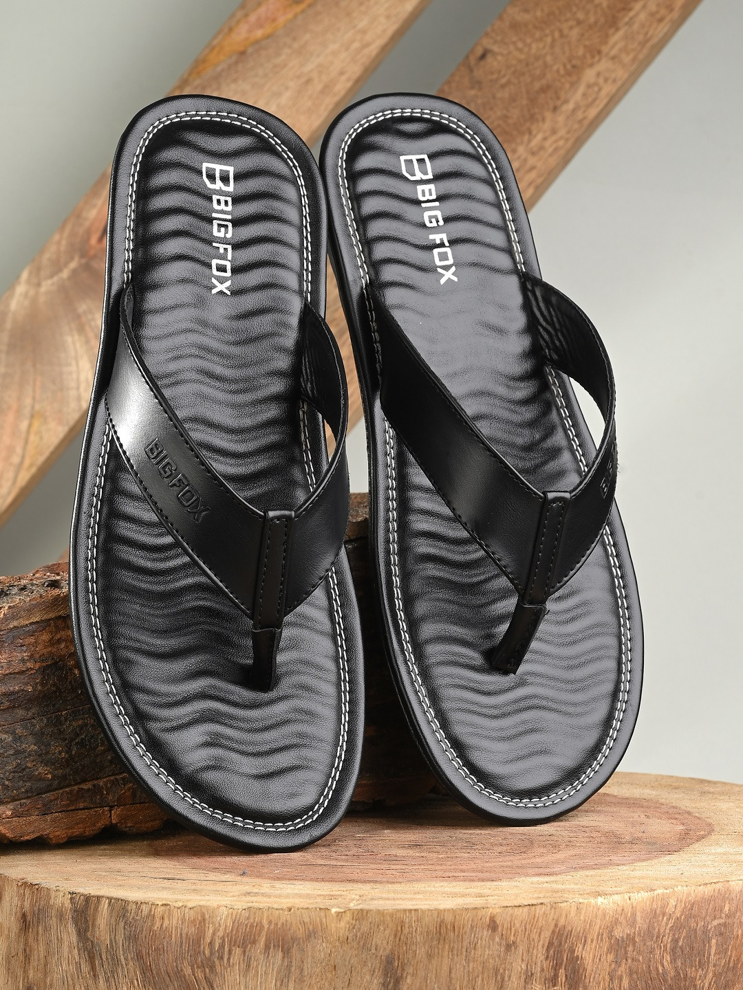 Big Fox Men Black Slip-On