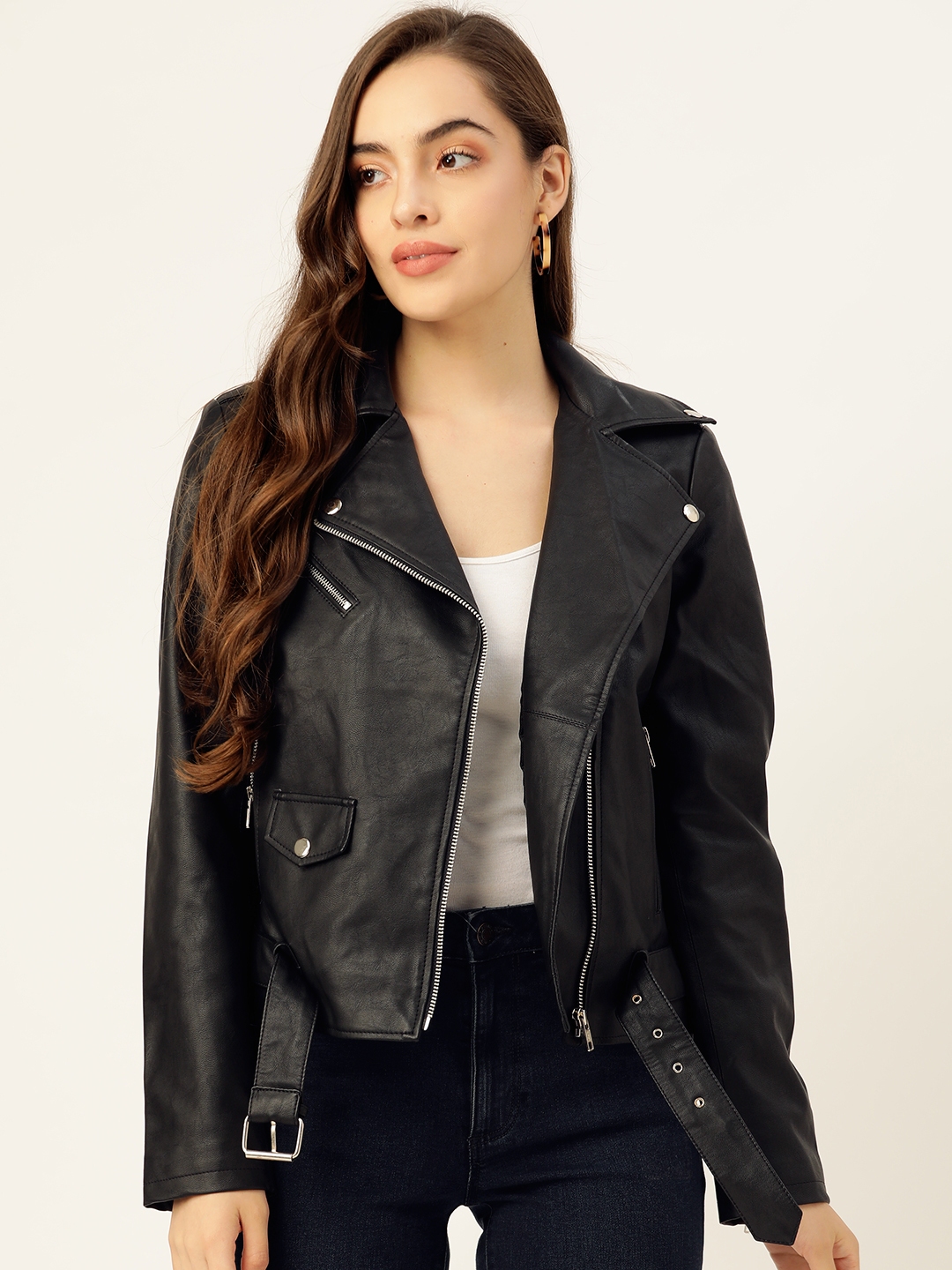 Jacket leather girl best sale