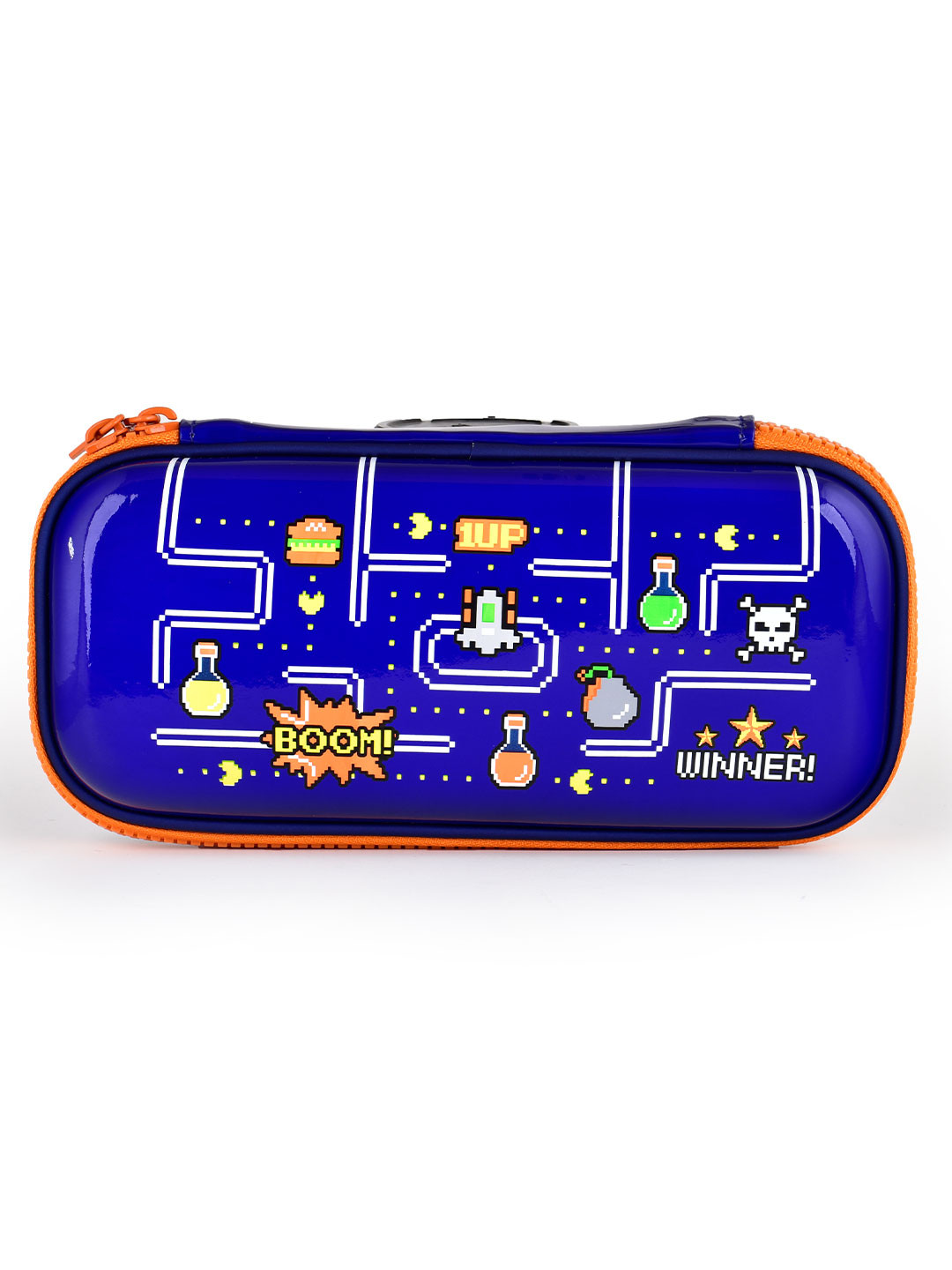 SCOOBIES Kids Blue Printed Pencil Case