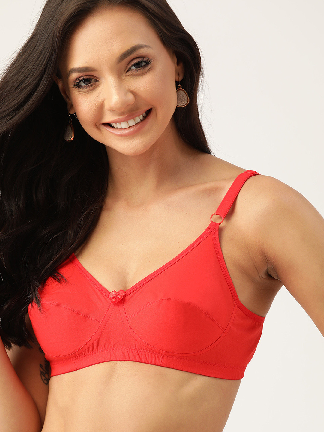DressBerry Red Everyday Bra Full Coverage DRM-CS-19
