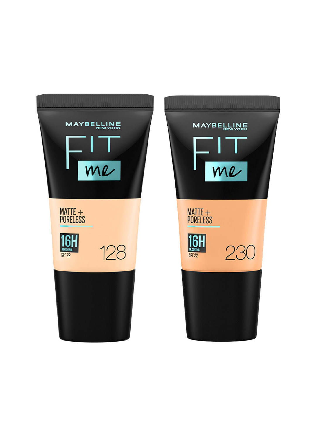 Maybelline New York Fit Me Matte Poreless Liquid Foundation - Warm Nude & Natural Buff