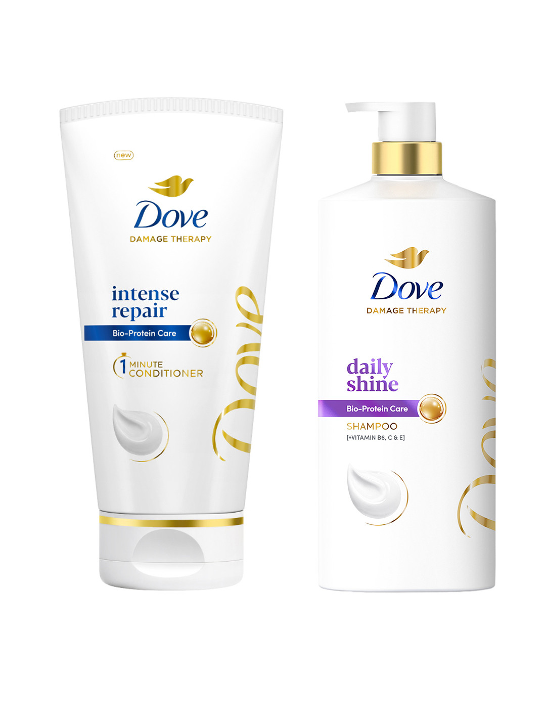 Dove Set Of Daily Shine Shampoo & Intense Repair Conditioner
